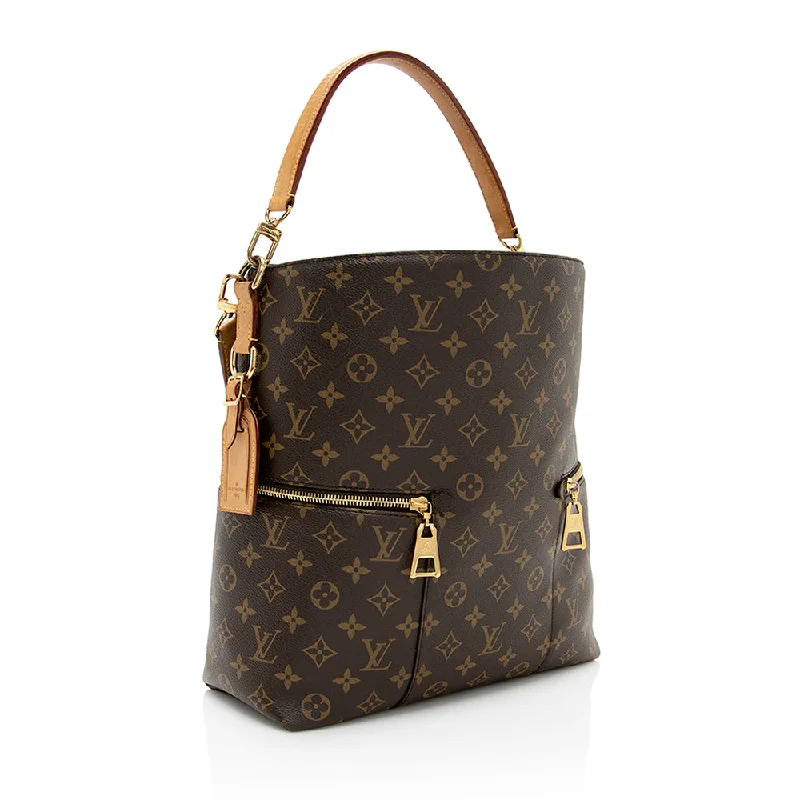 Louis Vuitton Twist bags with a contrast - colored interior for visual interestLouis Vuitton Monogram Canvas Melie Shoulder Bag (20421)