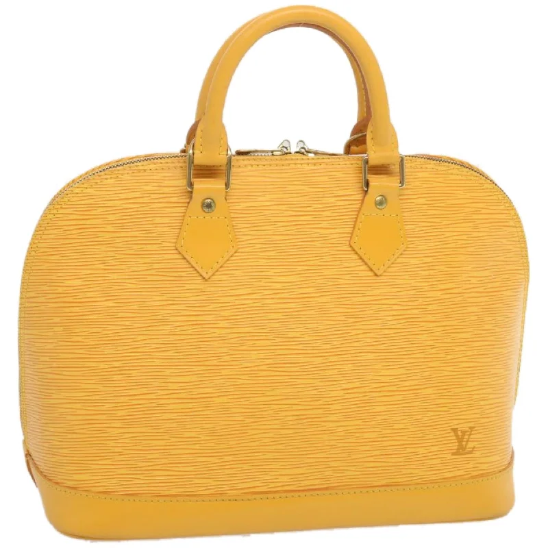 Louis Vuitton bags with a magnetic snap closure for easy accessLouis Vuitton Epi Alma Hand Bag Tassili