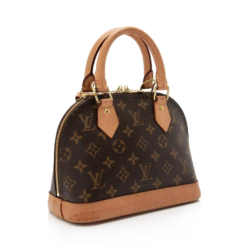 Ladies Louis Vuitton Capucines bags with gold - toned hardwareLouis Vuitton Monogram Canvas Alma BB Satchel (590H2j)