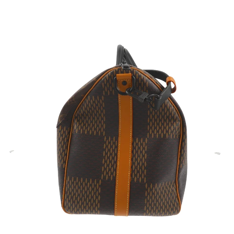 Louis Vuitton handbags with a patent - leather finish for a shiny lookLOUIS VUITTON X NIGO Limited Edition x Nigo Keepall 50 Bandouliere Travel Bag