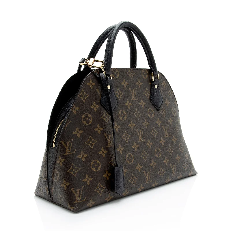 Louis Vuitton tote bags with a printed LV logo on the front for brand visibilityLouis Vuitton Monogram Canvas Alma BNB Satchel (SmMYOz)