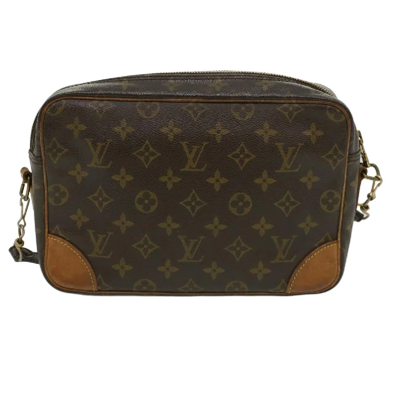 Louis Vuitton Petite Malle bags with a hard - shell structure for uniquenessLOUIS VUITTON Monogram Trocadero 27 Shoulder Bag M51274 LV Auth 34821