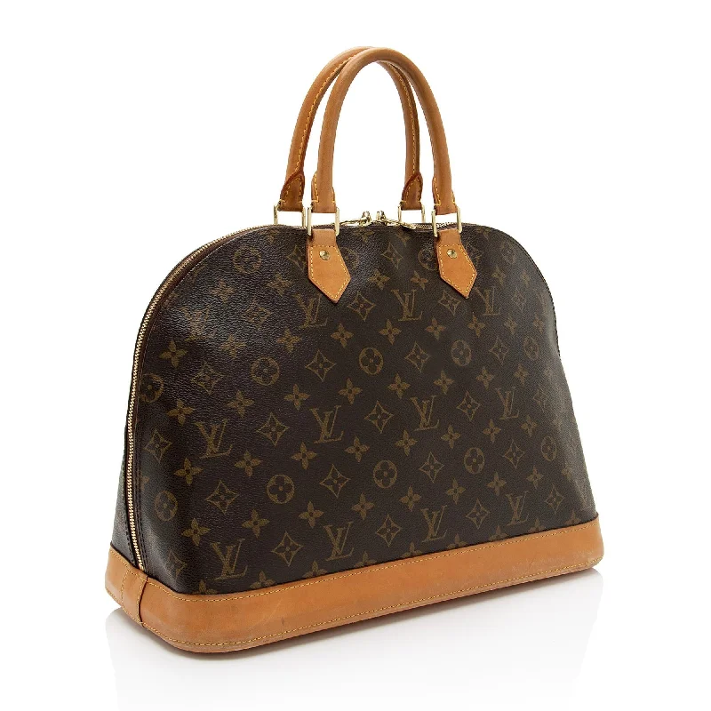 Louis Vuitton Alma bags with a detachable shoulder strap for versatilityLouis Vuitton Monogram Canvas Alma GM Satchel (fwHGYa)