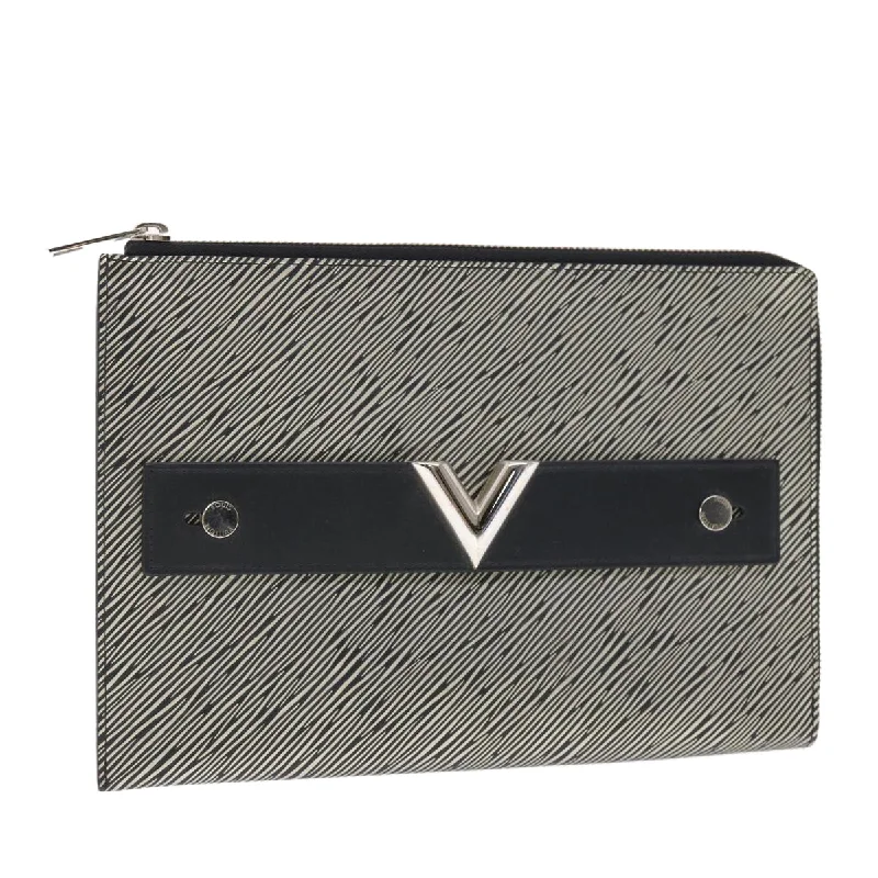 Ladies Louis Vuitton handbags with a detachable coin purse insideLouis Vuitton Epi Platine Pochette Platt