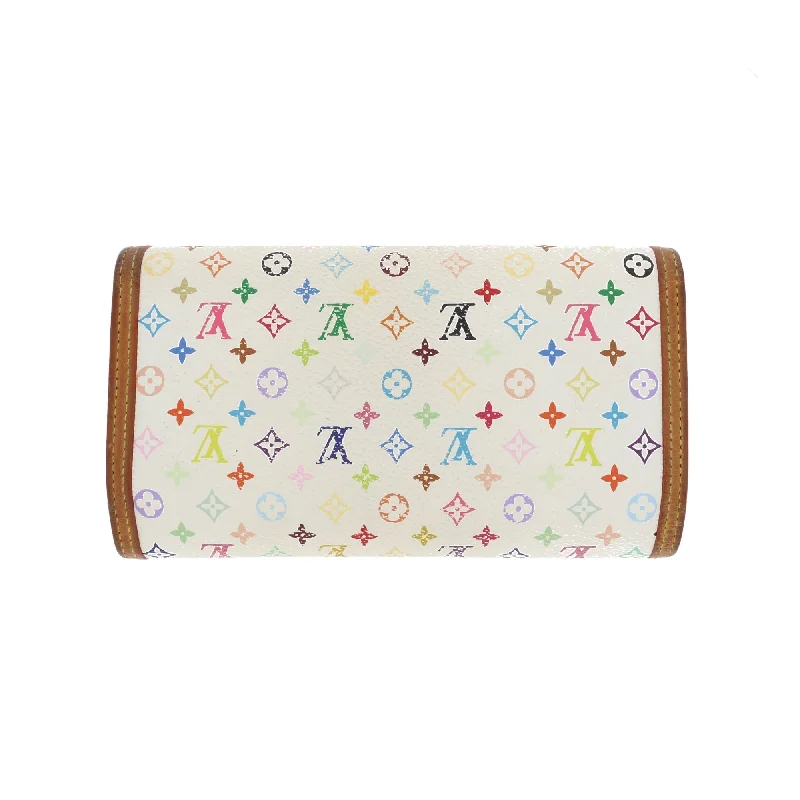 Louis Vuitton bags with a detachable mobile phone holder for convenienceLOUIS VUITTON Wallet in White Canvas