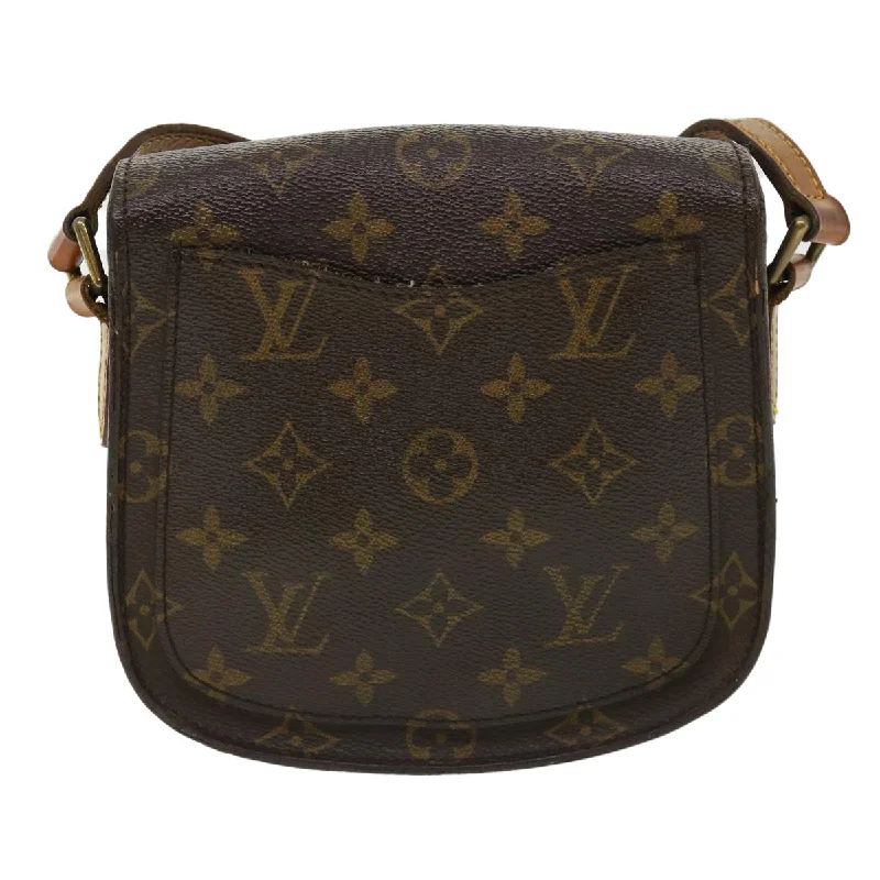 Louis Vuitton bags with a magnetic snap closure for easy accessLOUIS VUITTON Monogram Saint Cloud PM Shoulder Bag M51244 LV Auth ar8701