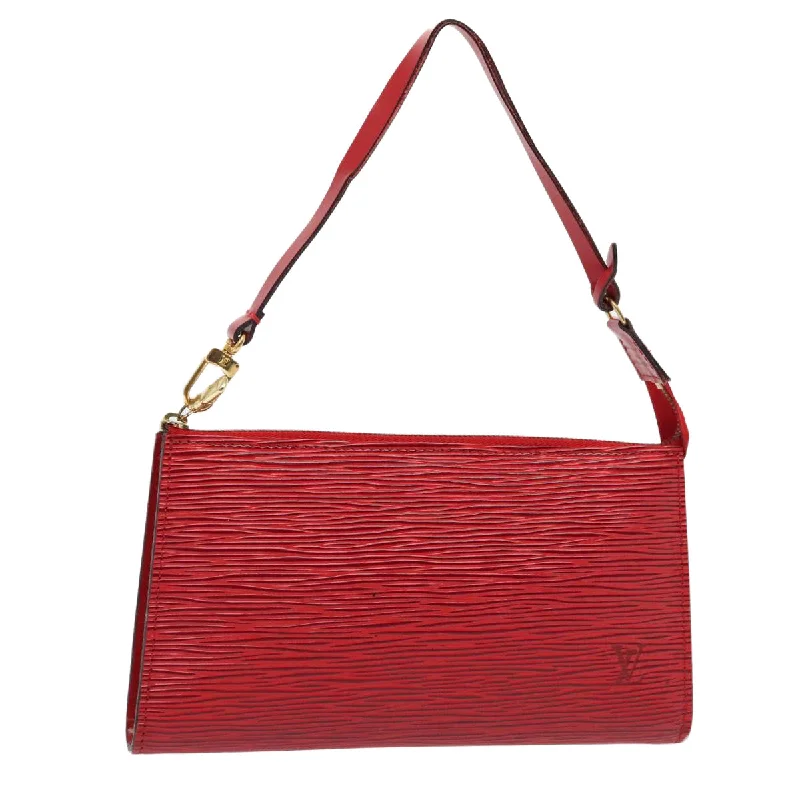 Louis Vuitton Alma bags with a detachable shoulder strap for versatilityLOUIS VUITTON Epi Pochette Accessoires Accessory Pouch Red M52987 LV Auth 88308