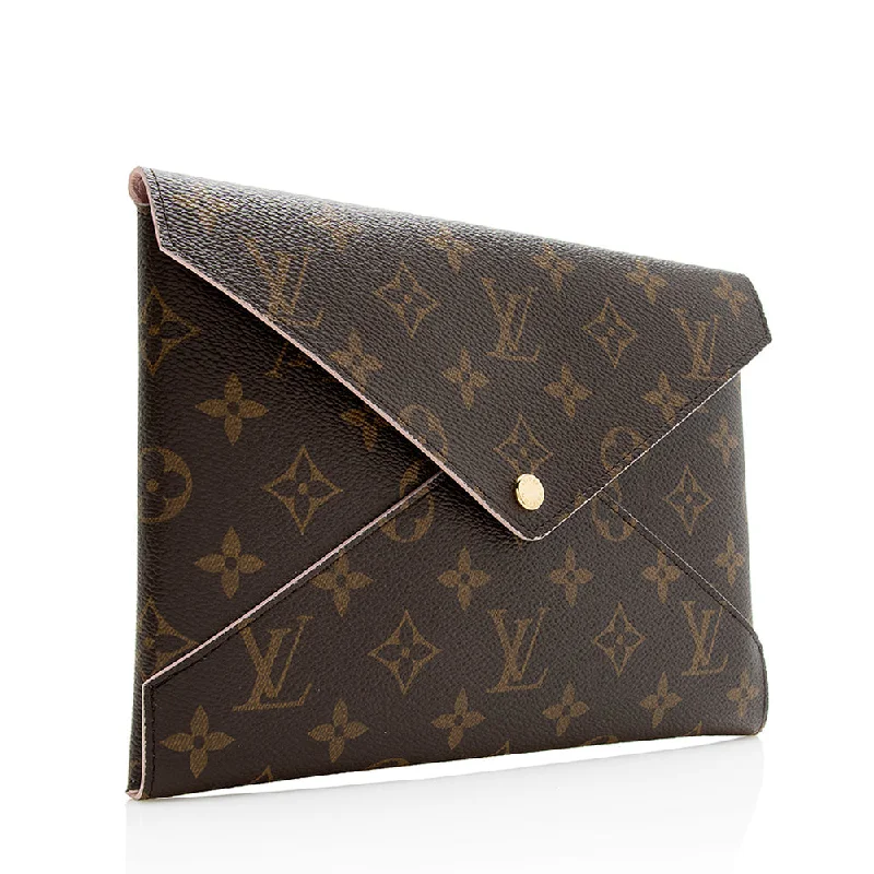 Ladies Louis Vuitton Capucines bags with gold - toned hardwareLouis Vuitton Monogram Canvas Kirigami Pochette (20768)