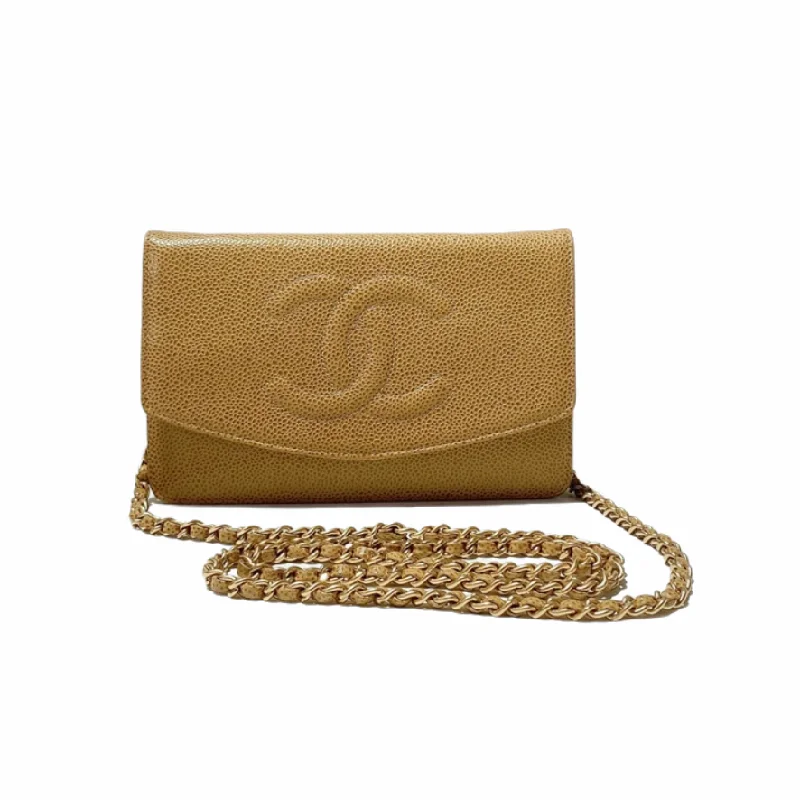 Chanel Handbag with Adjustable Strap for ComfortWallet on Chain Timeless CC Envelope Yellow GHW