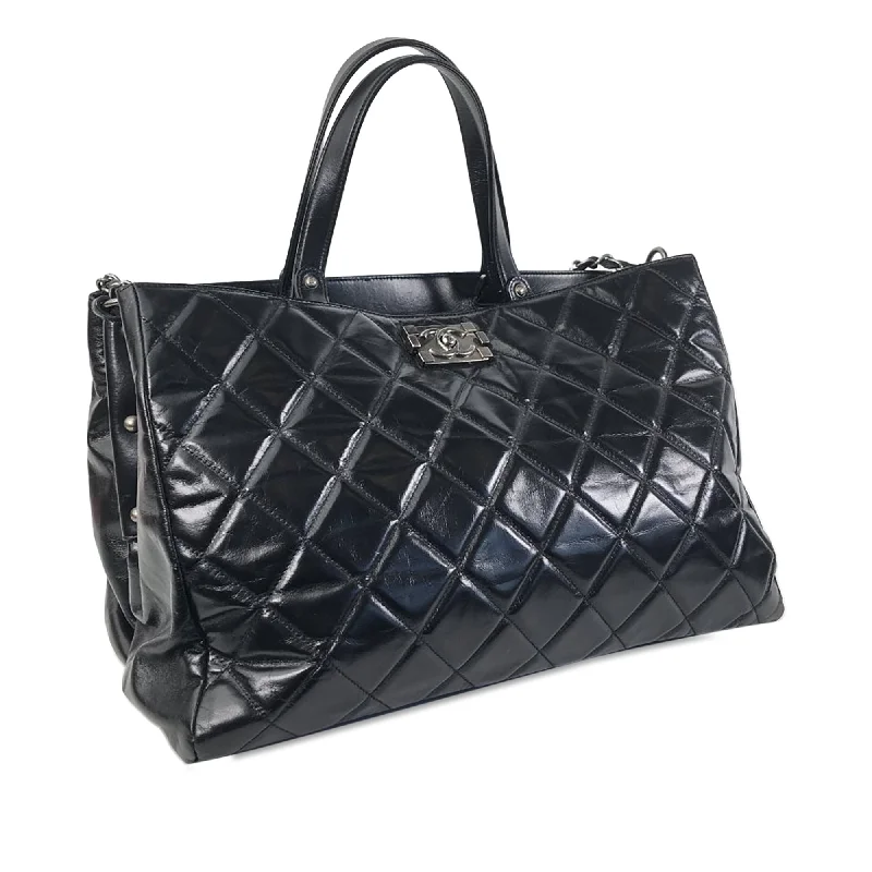 Chanel New Arrival Handbag with Gold HardwareCHANEL CC Quilted Calfskin Satchel