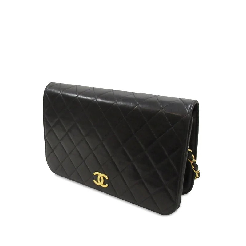 Chanel Luxury Handbag for High - End EventsCHANEL CC Quilted Lambskin Full Flap Crossbody Bag