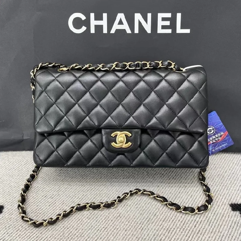 Chanel Chain Strap Handbag for Everyday UseChanel Cf Lambskin Size Medium Full Set (Sticker 14xxx)