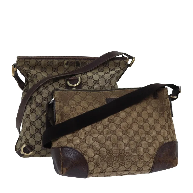 Gucci Dionysus bags for women with tiger - head claspsGUCCI GG Canvas Shoulder Bag 2Set Beige Brown ti1799