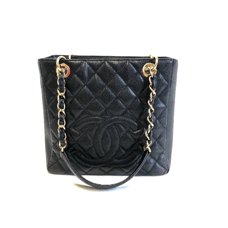 Chanel Black Handbag for Business MeetingsPST in black caviar leather ghw