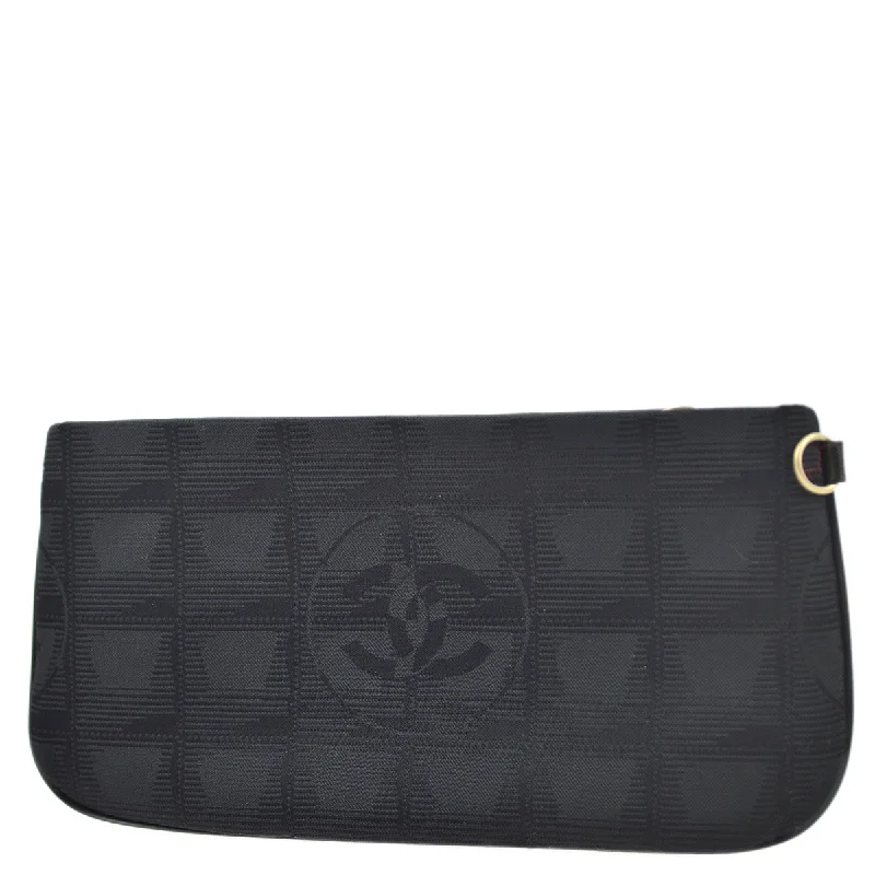 Chanel Classic Flap Bag for Evening PartyChanel Black New Travel Line Pouch Bag