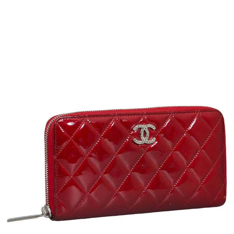 Chanel Small Crossbody Bag for TravelChanel Brilliant Mattress Cocomark Roundfasner Long Wallet Red Emmeline Carf  CHANEL