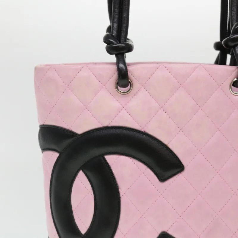 Chanel Limited Edition Handbag for CollectorsCHANEL Cambon Line Shoulder Bag Caviar Skin Pink CC  am4029A