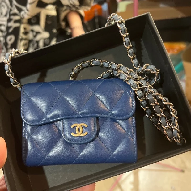 Chanel Limited Edition Handbag for CollectorsChanel Blue Wallet on Chain Bag