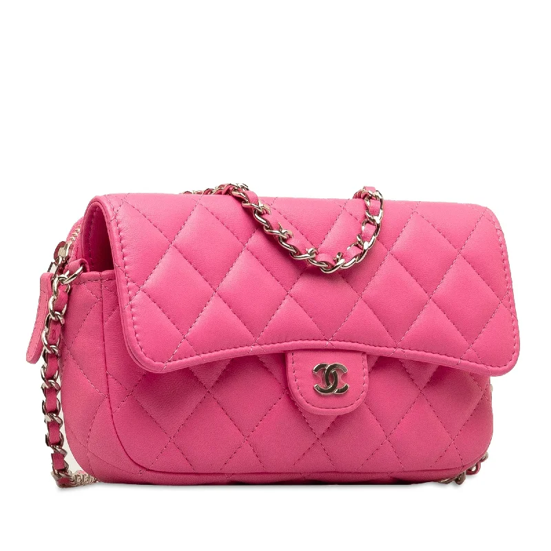 Chanel Medium Tote Bag for Office LadiesCHANEL CC Quilted Lambskin Flap Phone Case on Chain Crossbody Bag