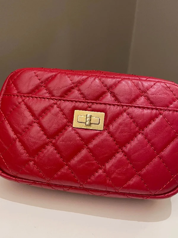 Chanel Quilted Leather Shoulder Bag for FashionistasChanel Quilted 2.55 Reissue Camera Bag Red Aged Calfskin