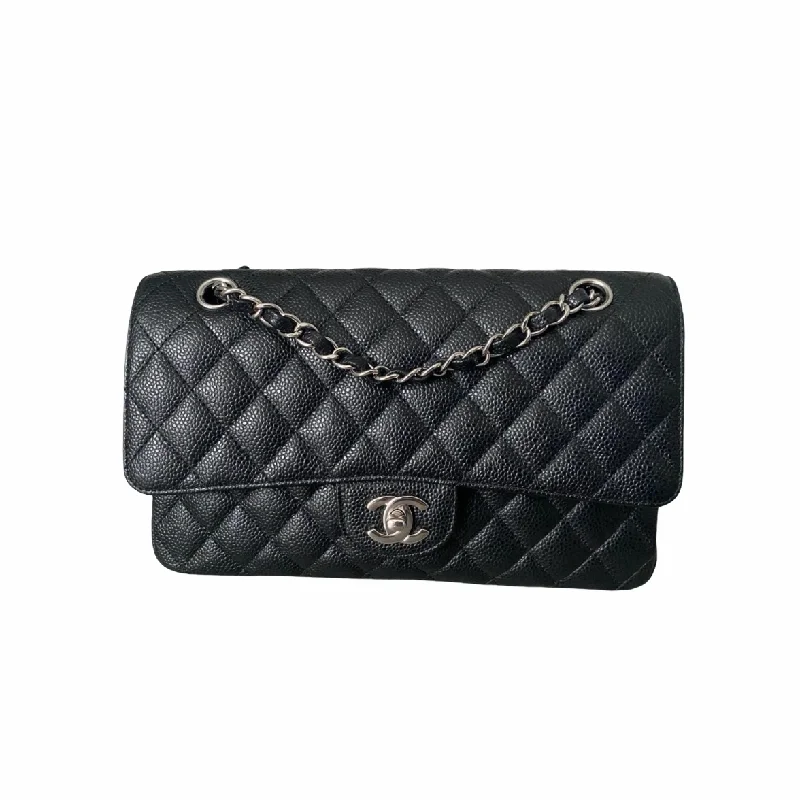 Chanel Colorful Handbag for Spring OutfitsClassic Double Flap Caviar M/L in Black SHW