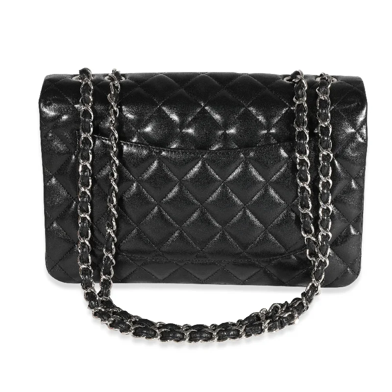 Chanel Colorful Handbag for Spring OutfitsCHANEL Black Quilted Lambskin Jumbo Classic Single Flap Bag