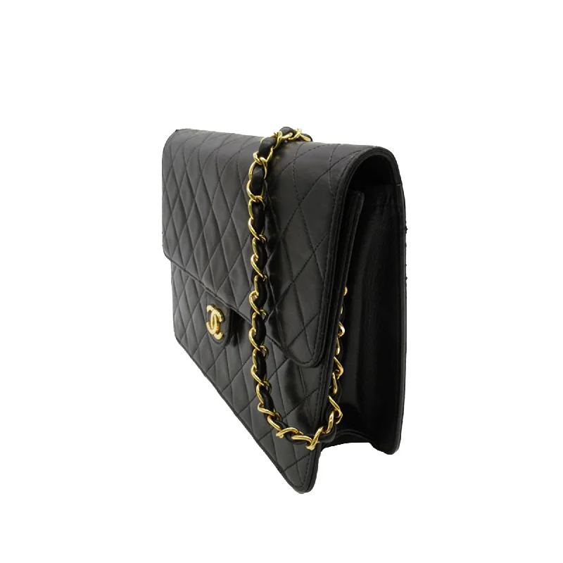 Chanel Designer Handbag with Unique DesignCHANEL CC Quilted Lambskin Single Flap Crossbody Bag