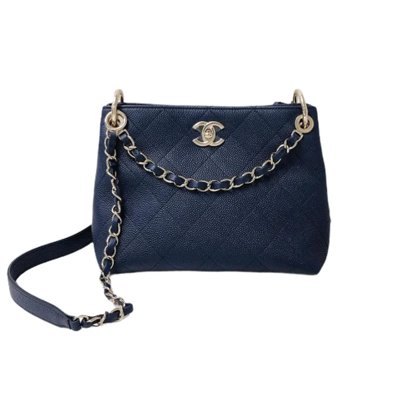 Chanel Limited Edition Handbag for CollectorsCaviar Hobo Bag Navy Blue