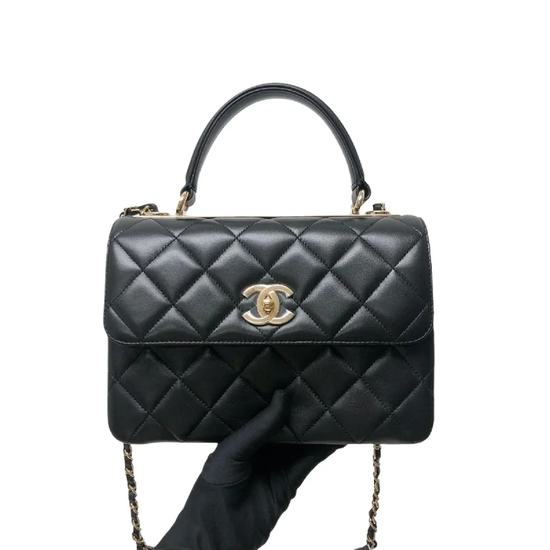 Chanel Designer Handbag with Unique DesignSmall Trendy CC in Lambskin Leather with GHW