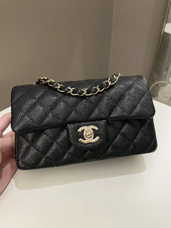 Chanel Vintage Inspired Handbag for Retro LoversChanel Classic Quilted Mini Rectangular Black Caviar