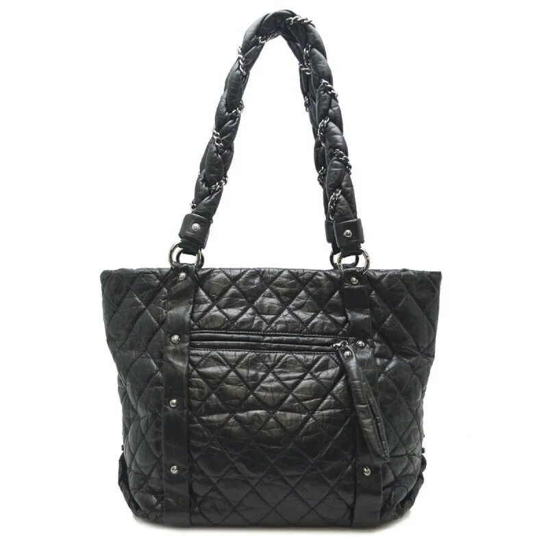 Chanel Designer Handbag with Unique DesignChanel Bubble Quilted Leather Tote Bag Women's Shoulder Black