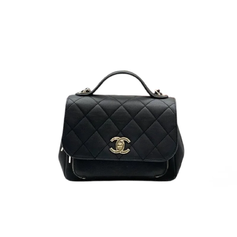 Chanel Lightweight Handbag for Daily ErrandsSmall Business Affinity Caviar Black GHW