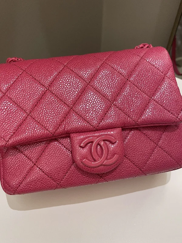 Chanel Quilted Leather Shoulder Bag for FashionistasChanel Quilted Incognito Mini Square Rose Pink Caviar