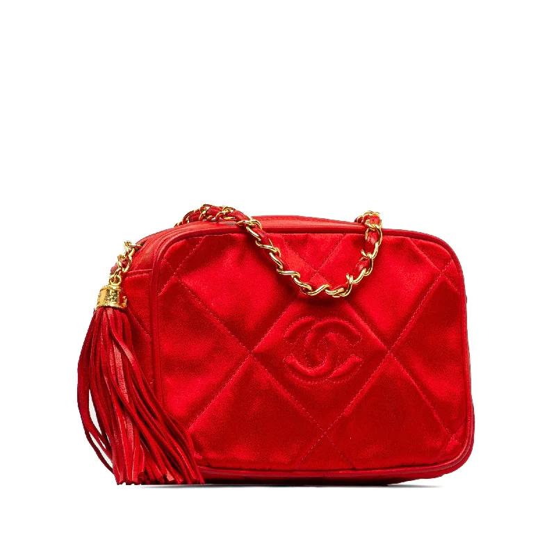 Chanel Small Crossbody Bag for TravelCHANEL CC Satin Chain Crossbody Bag