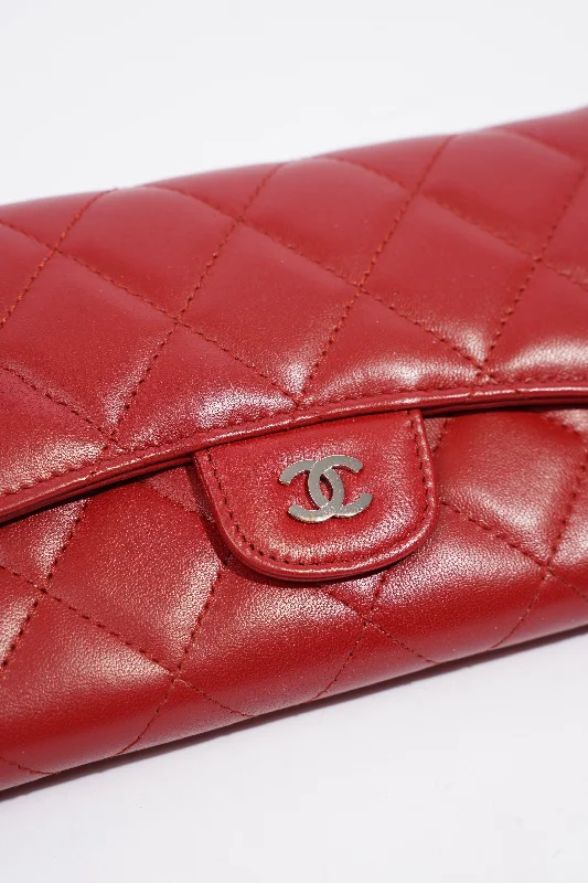 Chanel All - Match Handbag for Versatile StylingChanel Classic Flap Wallet Red Leather