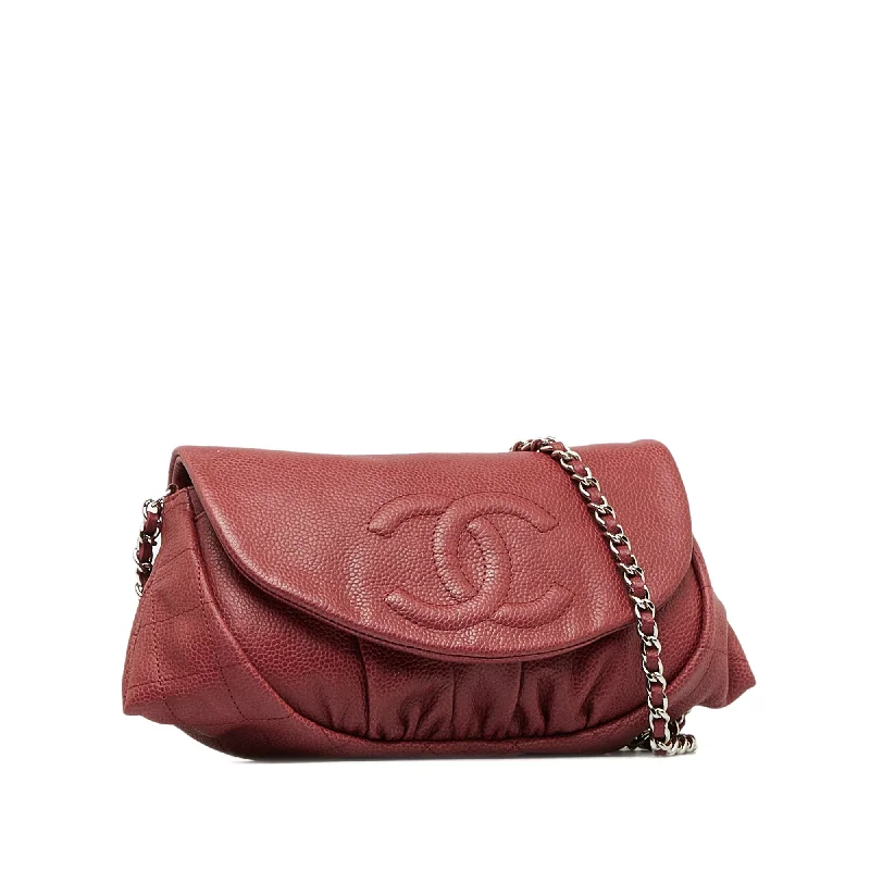 Chanel Medium Tote Bag for Office LadiesCHANEL Caviar CC Half Moon Flap Crossbody Bag