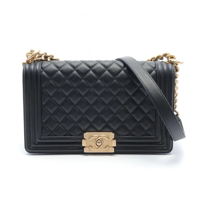 Chanel New Arrival Handbag with Gold HardwareCHANEL Boy Chanel Shoulder Bag, Lambskin, Women's, Black