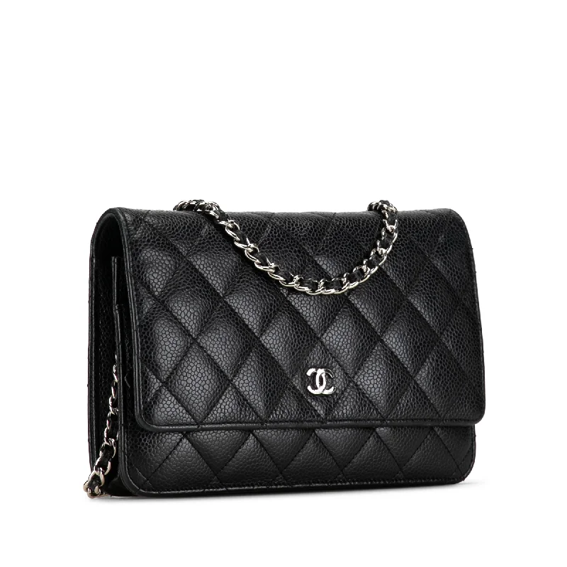 Chanel All - Match Handbag for Versatile StylingCHANEL CC Caviar Wallet on Chain Crossbody Bag