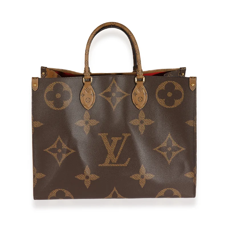 Louis Vuitton backpacks with a sleek, minimalist design for styleLOUIS VUITTON Monogram & Monogram Reverse Canvas Onthego GM