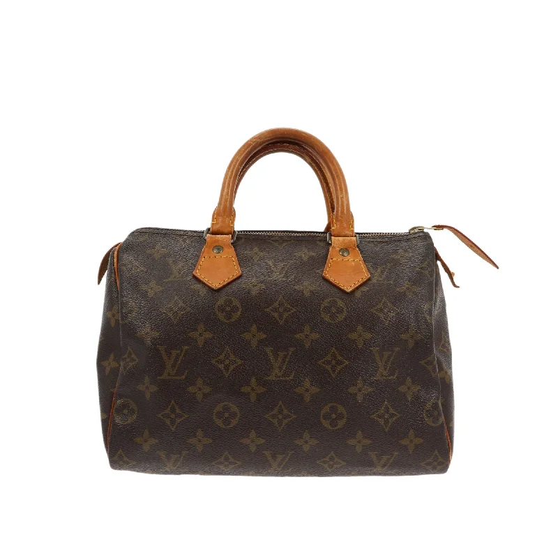 Louis Vuitton Alma bags with a leather - wrapped handle for a luxurious feelLOUIS VUITTON Speedy Handbag in Brown Canvas