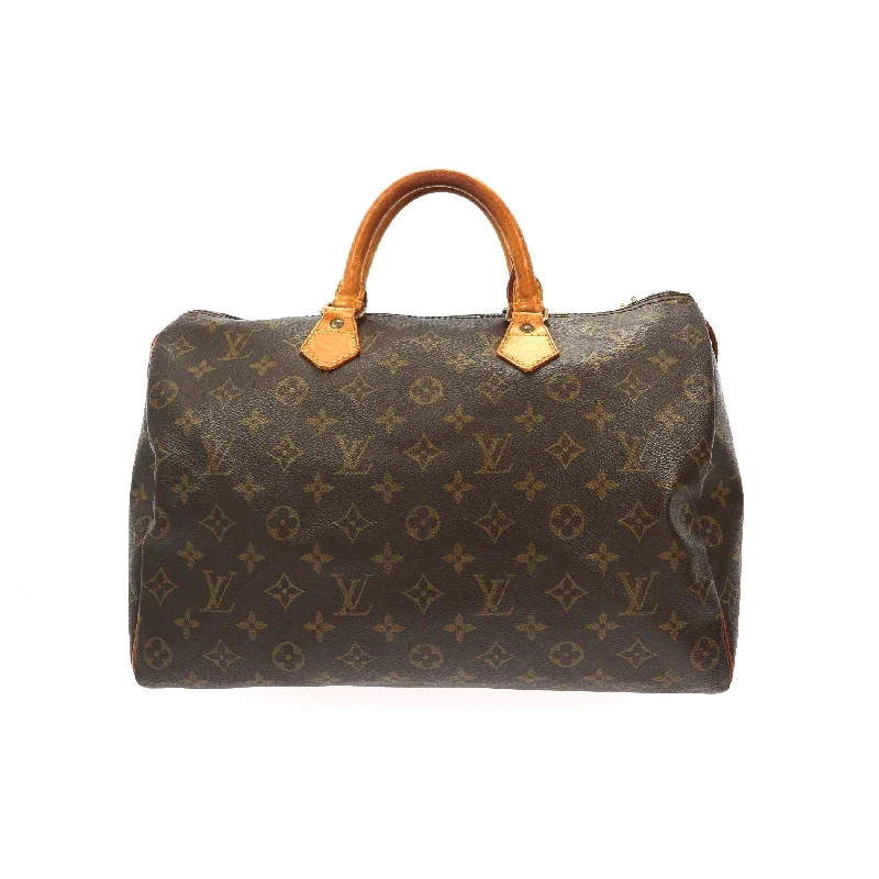 Louis Vuitton Alma bags with a detachable shoulder strap for versatilityLOUIS VUITTON Speedy Handbag in Brown Canvas