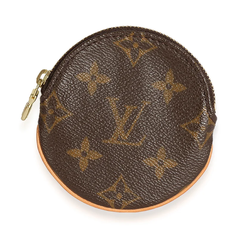 Louis Vuitton tote bags with a spacious interior and multiple pocketsLOUIS VUITTON Monogram Canvas Round Coin Purse